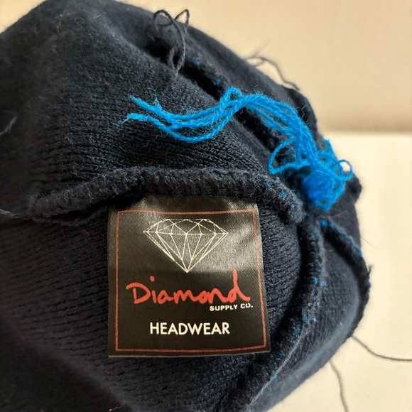 Diamond Supply Co. Navy Blue Beanie Knit Hat - Picture 6 of 7